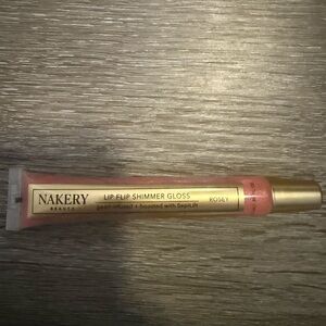 Nakery Beauty Lip Flip Shimmer Gloss - Rosey Pink